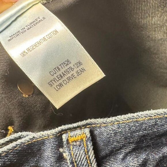 Agolde Low Curve Jean In Pendulum Size 23 NWOT - Picture 2 of 4